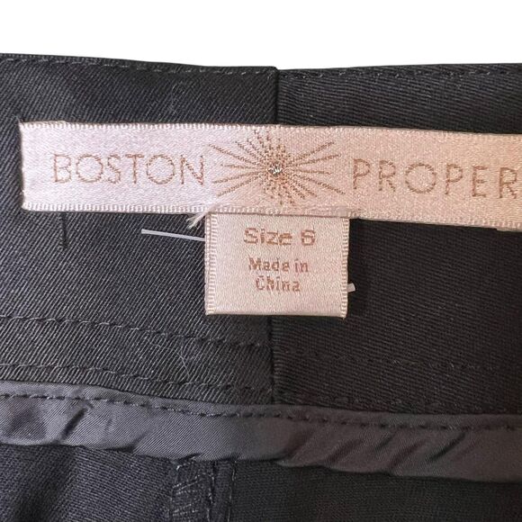 Boston Proper Pants Womens 6 Wide Leg Stretch Trouser Career Pockets Work Office - Picture 4 of 13